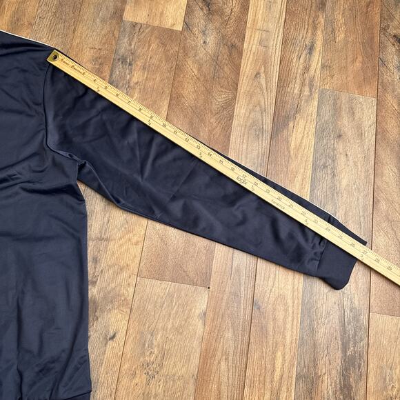 Adidas 3-Stripes Tricot Regular‎ Track Jacket Men's Large Blue Athletic Soccer - Picture 11 of 12